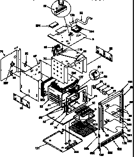 Amana AOES2430E-P1132355NE oven body diagram