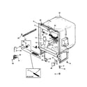 Caloric CDU300DB-P1309605W tub assy diagram