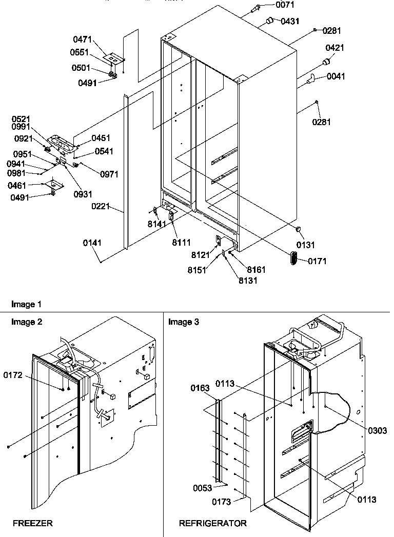 Amana SSD522SBW-P1184703WW cabinet parts diagram