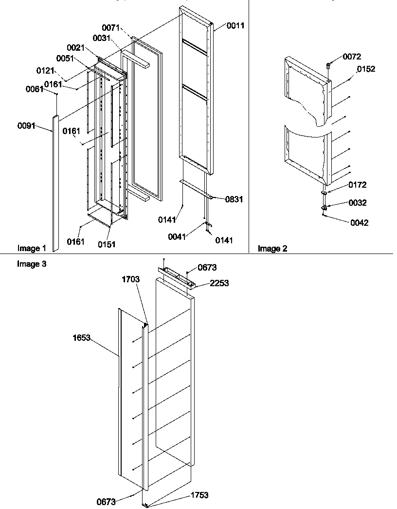 Amana SR520TW-P1310101WW freezer door diagram