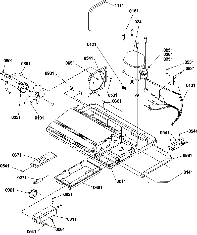 Amana SR520TW-P1310101WW machine compartment diagram