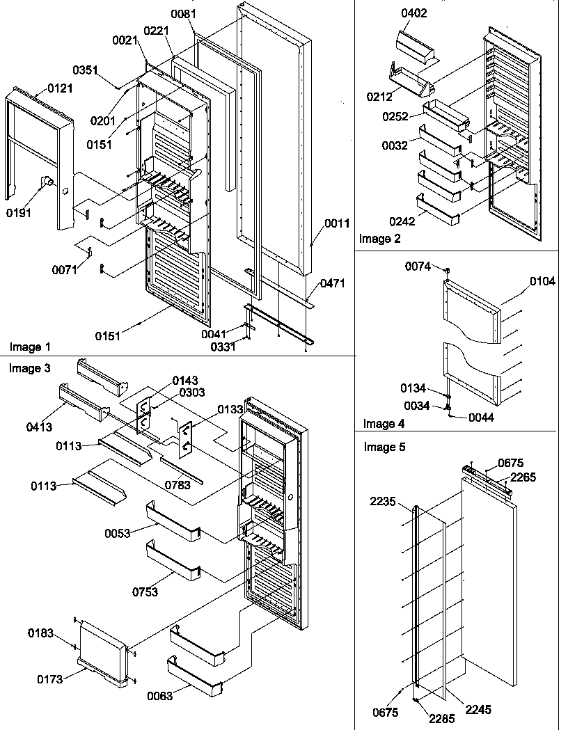 Amana SBDX520TW-P1308402WW refrigerator door diagram