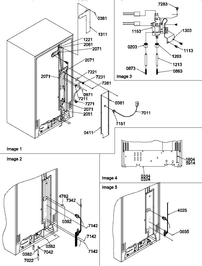 Amana SBDX520TW-P1308402WW cabinet back diagram