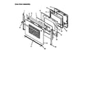 Amana CC1EF-P1133354N oven door assembly diagram