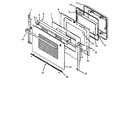 Amana CC1EF-P1133354N oven door assembly (cards801e/p1131925ne) (cards801e/p1131932ne) (cards801e/p1131936ne) (cards801ww/p1131925nww) (cards801ww/p1131932nww) (cards801ww/p1131936nww) diagram