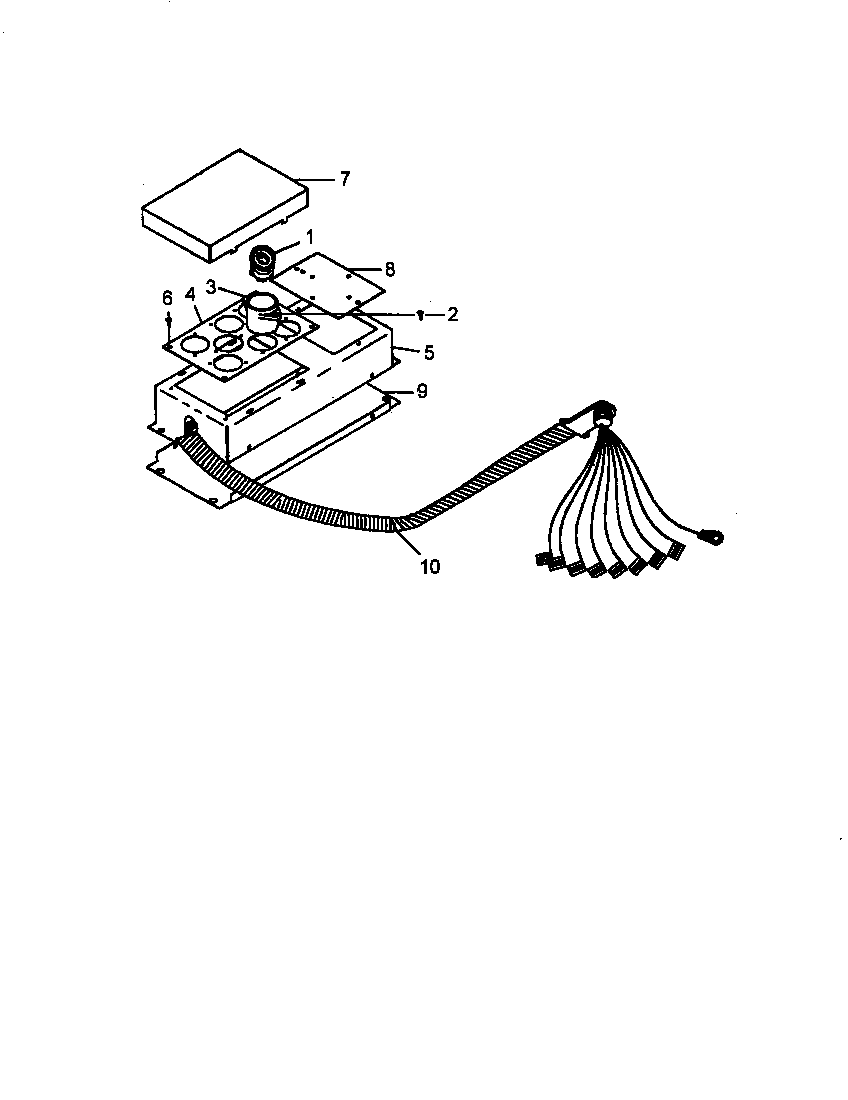 Amana CC12HRE-P1133347N fuse box assembly (cards801e/p1131925ne) (cards801ww/p1131925nww) diagram