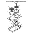 Amana CC1EF-P1133354N op coil cookt mod-cc1ef/wf(lar e in fr) (cc1ef/p1133354n) (cc1wf/p1133354n) diagram