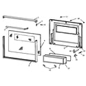 Caloric RWS202UD/P1132441N glass broiler door (rws-rxs) diagram