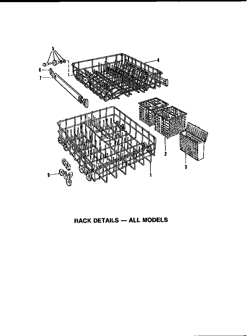 Caloric DUS-406-19 rack details diagram
