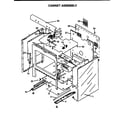 Caloric RSF320OW-P1141255N cabinet assembly diagram