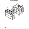Caloric RSF320OW-P1141255N oven door assembly diagram