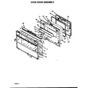 Caloric RSF320OUL-P1141264N oven door assembly diagram