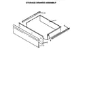 Caloric RSF320OW-P1141255N storage drawer assembly diagram