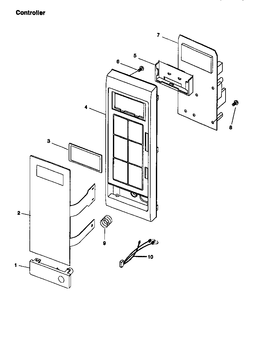 Amana FE116T-P1178809M control panel diagram