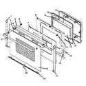 Amana CARR630WW/P1143409NWW oven door diagram