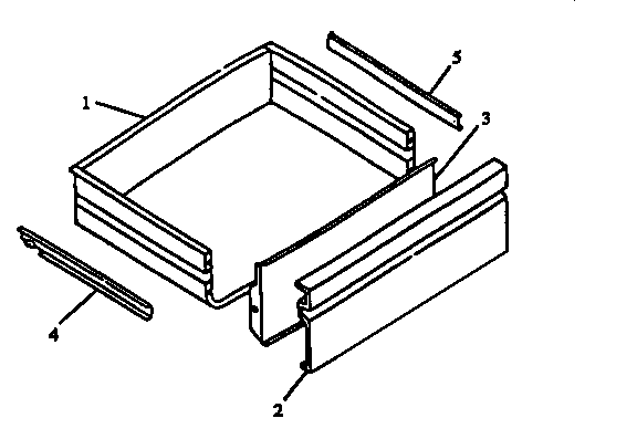 Amana CARR630W/P1143409NW storage drawer diagram