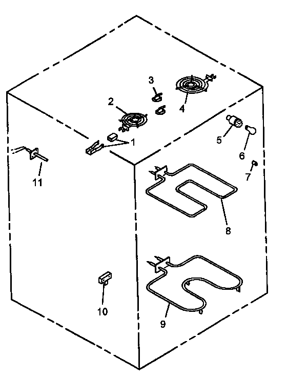 Amana CARR630W/P1143409NW electrical components diagram