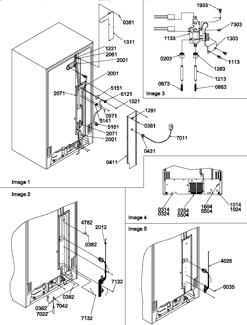 Amana SRDE327S3E-P1307106WE cabinet back diagram
