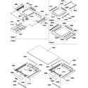 Amana TR18V1E-P1303104WE shelving assemblies diagram