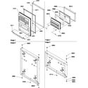 Amana TR18V1E-P1303104WE door assemblies diagram
