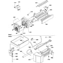Amana TR18V1E-P1303104WE ice maker assembly and parts diagram