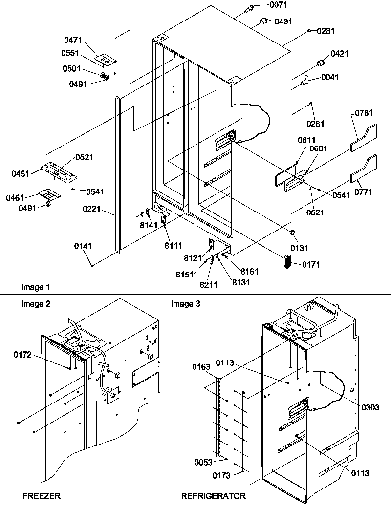 Amana SBDE20TPW-P1190904WW cabinet parts diagram