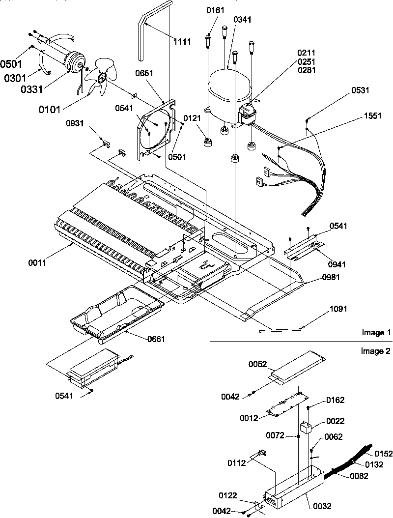 Amana SBDE20TPW-P1190904WW machine compartment diagram