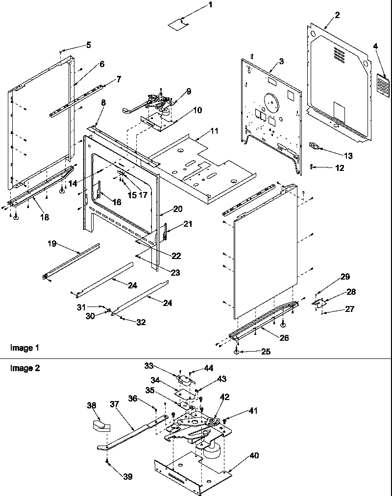 Amana ART6001L/P1143450NL cabinet diagram