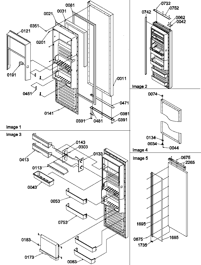 Amana SBI20S2E-P1190703WE refrigerator door diagram