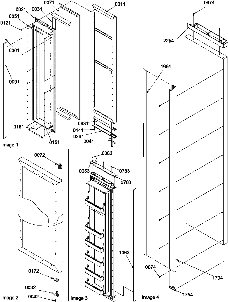 Amana SBI20S2E-P1190703WE freezer door diagram