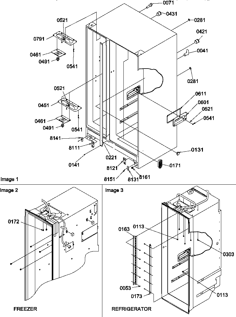 Amana SBI20S2E-P1190703WE cabinet parts diagram