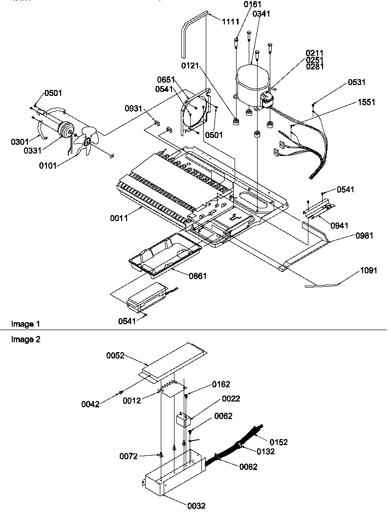 Amana SBI20S2E-P1190703WE machine compartment diagram