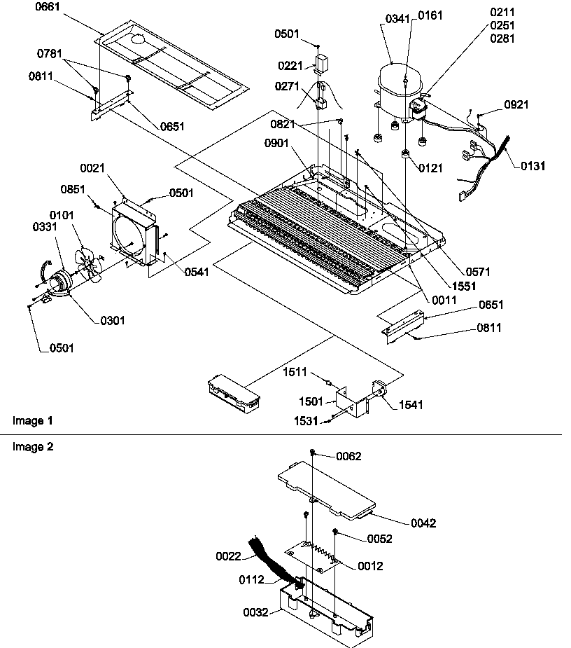 Amana SX22SL-P1190213WL machine compartment diagram