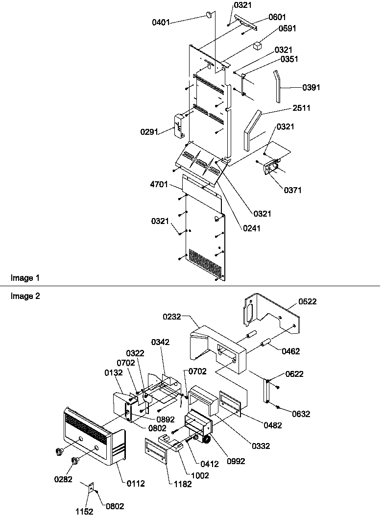 Amana SX22SL-P1190213WL control assy diagram