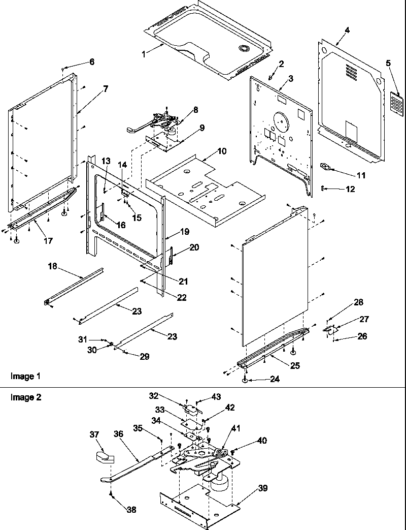 Amana ARR6200L-P1143426NL cabinet diagram