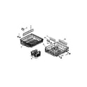 Amana ADU3000DB-P1309614W rack assembly diagram