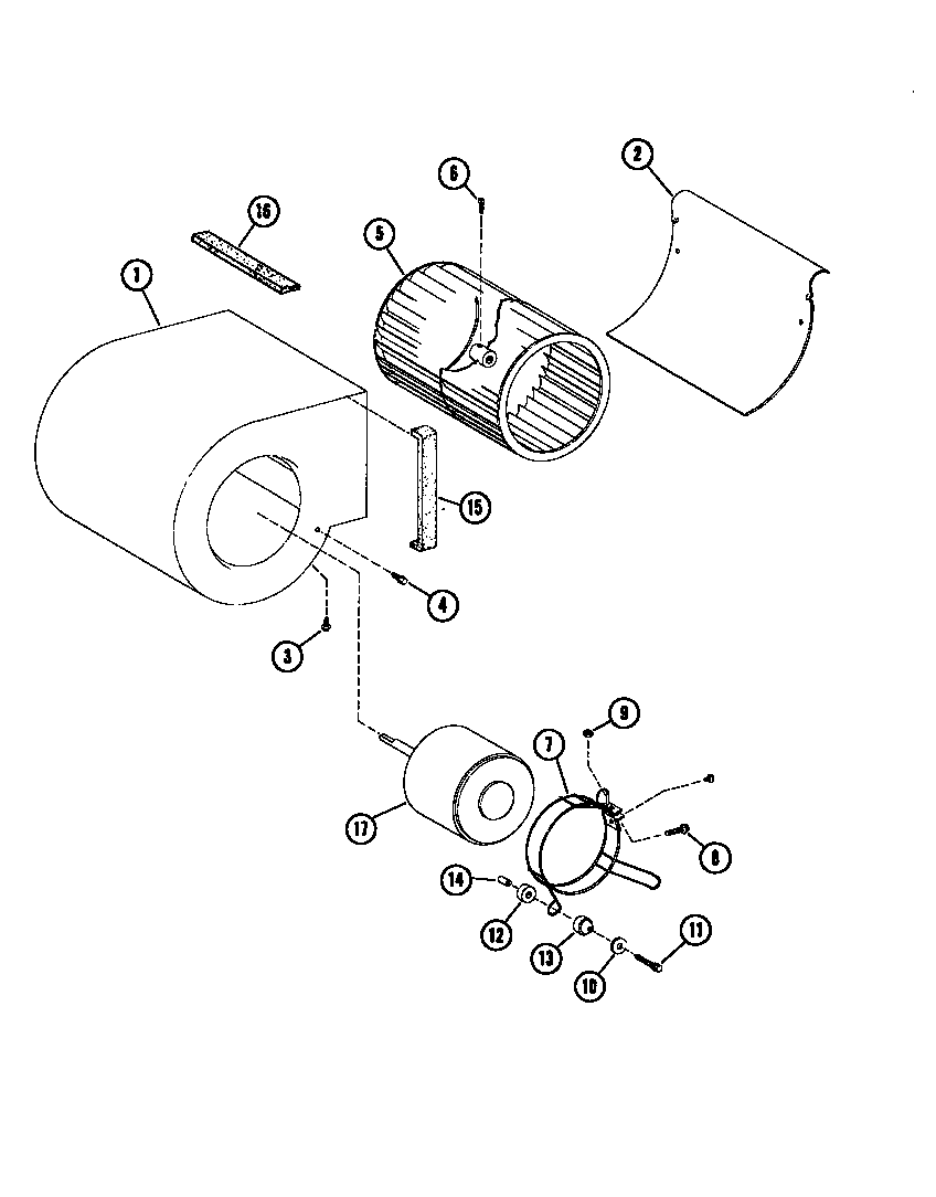 Amana EPH03600-1A/P67220-3C blower assembly diagram