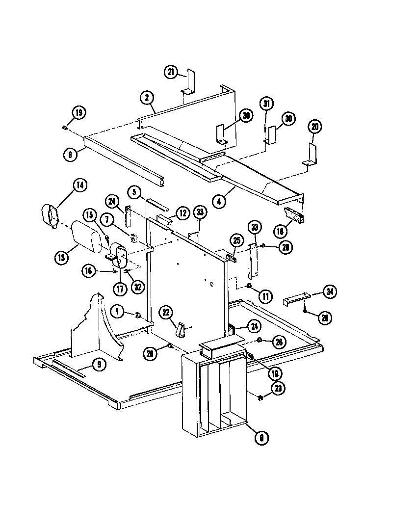 Amana EPH03600-1A/P67220-3C base diagram