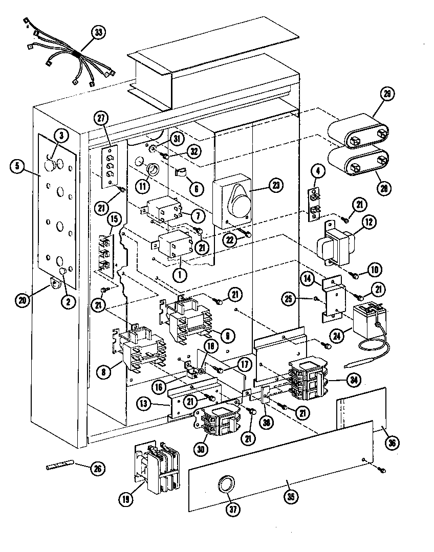 Amana EPH03600-1A/P67220-3C control box diagram