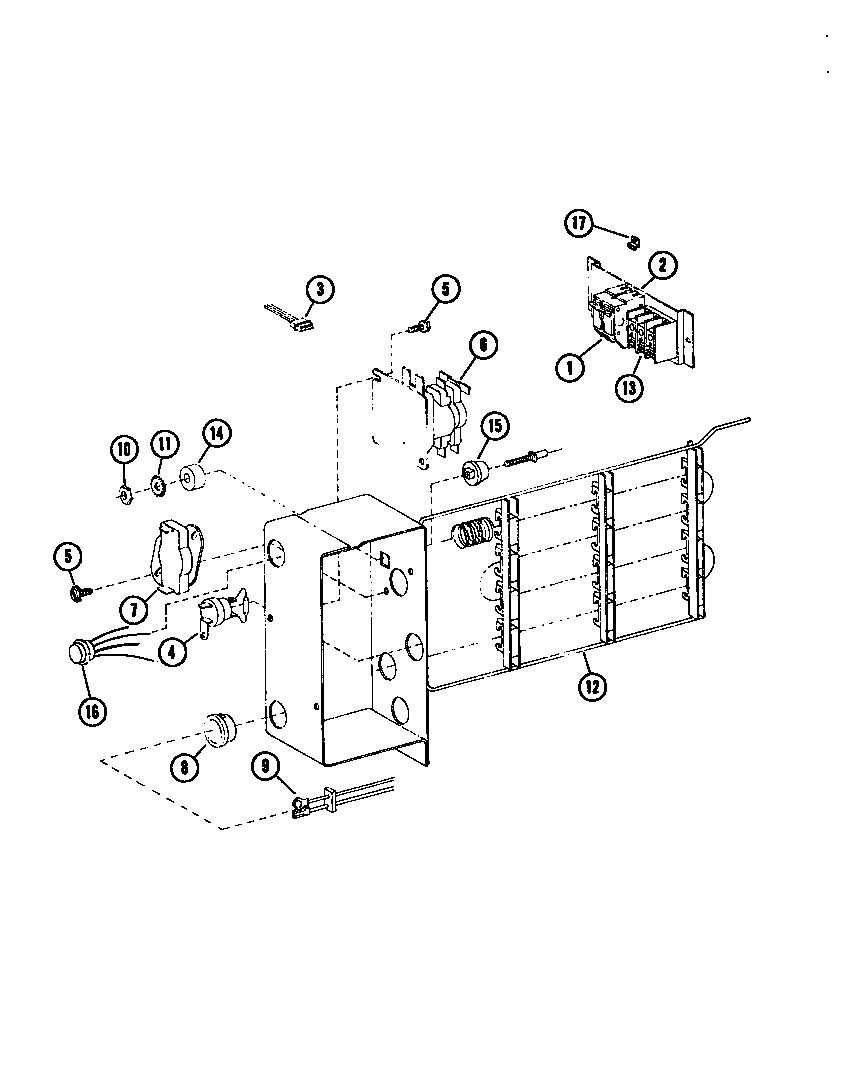 Amana EPH03600-1A/P67220-3C terminials diagram