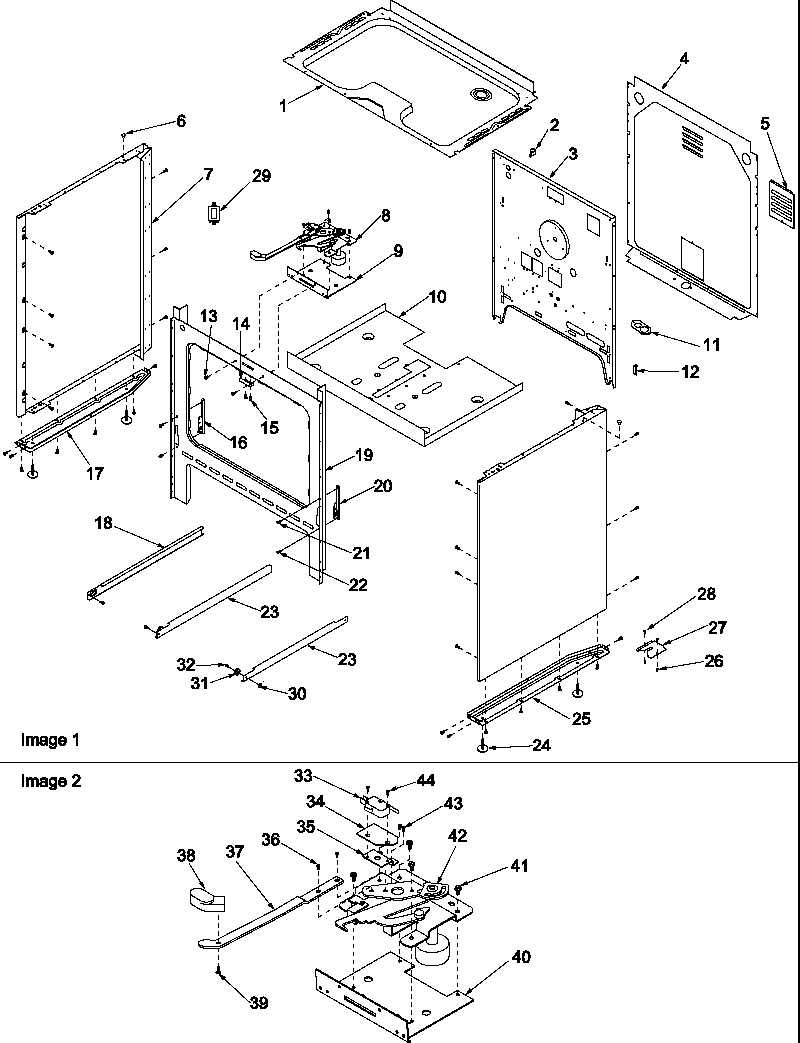 Amana ARR6300WW/P1143428NWW cabinet diagram