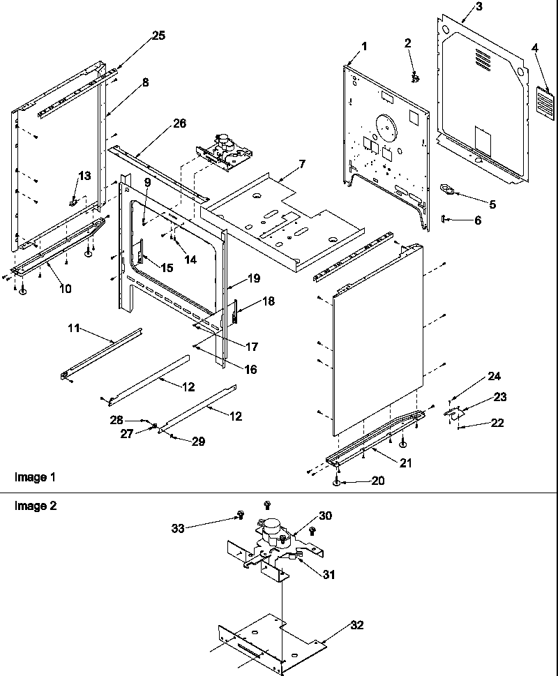 Amana ART6610LL-P1143470NLL cabinet diagram