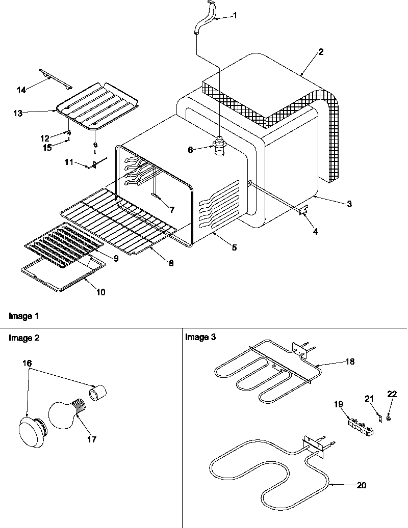 Amana ART6610LL-P1143470NLL cavity diagram