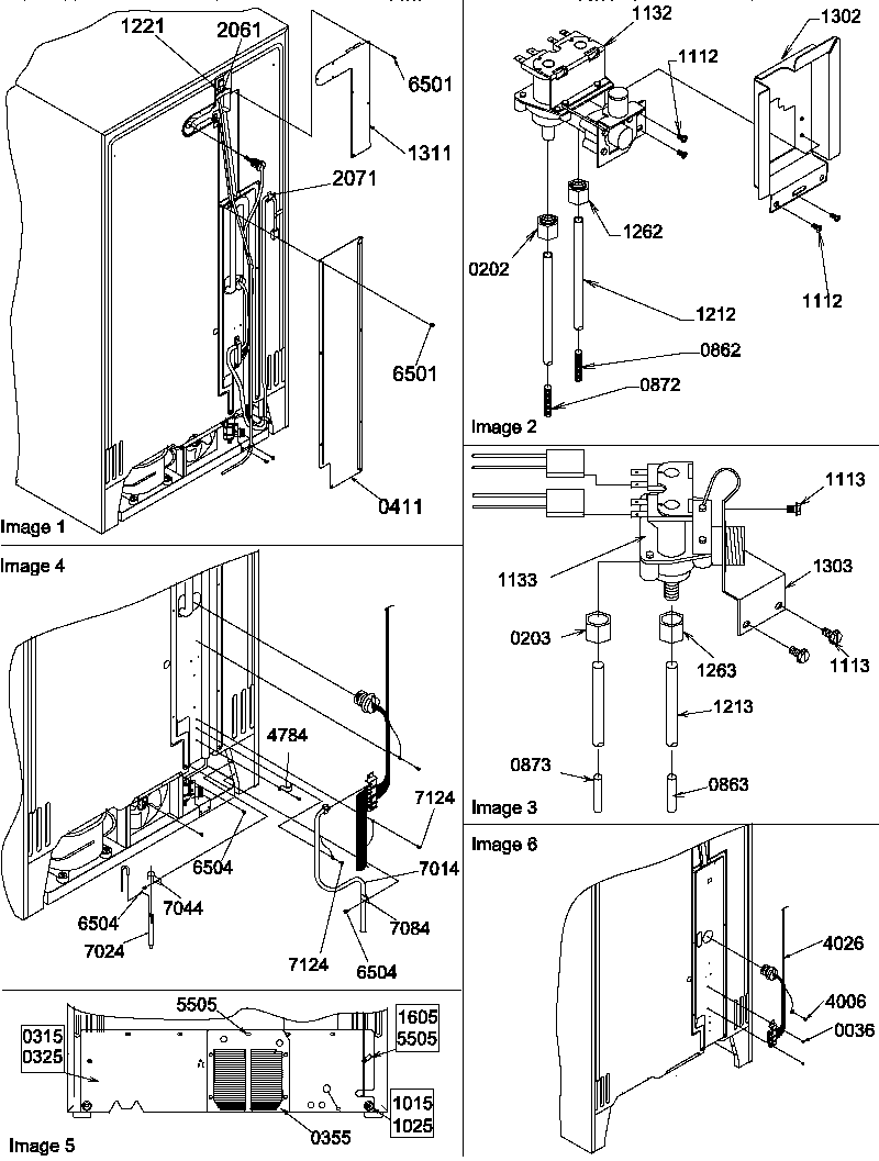 Amana SRD22S3L-P1190327WL cabinet back diagram