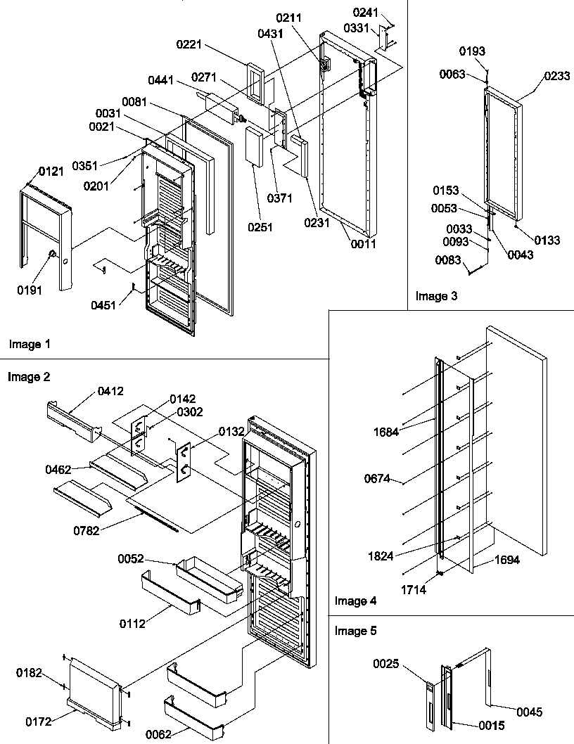 Amana SRDE528TBW-P1312602WW refrigerator door diagram