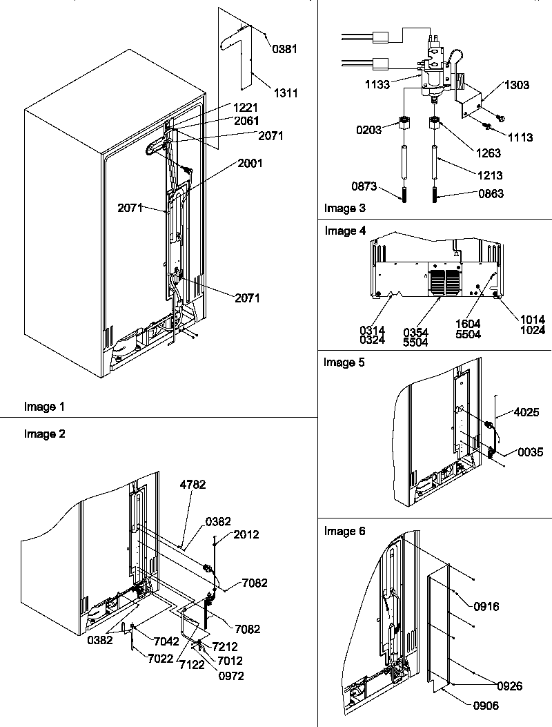 Amana SRDE528TBW-P1312602WW cabinet back diagram
