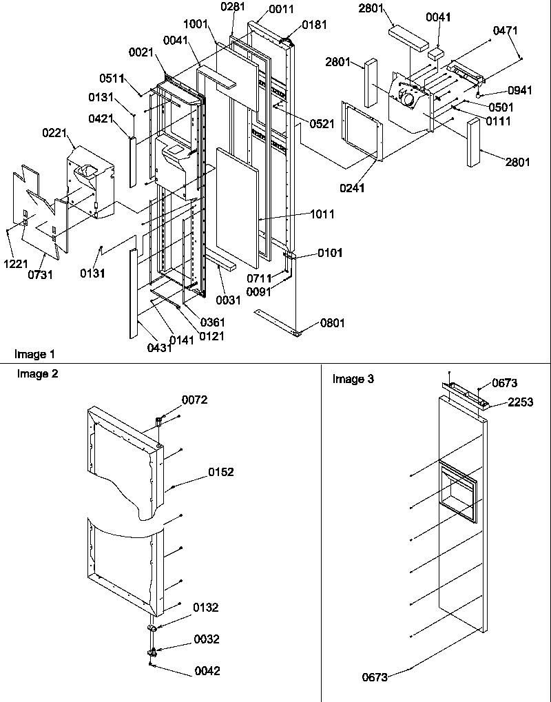 Amana SBDX520TW-P1313202WW freezer door diagram