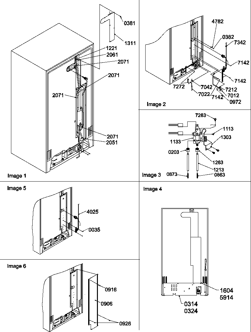 Amana SBDX520TW-P1313202WW cabinet back diagram