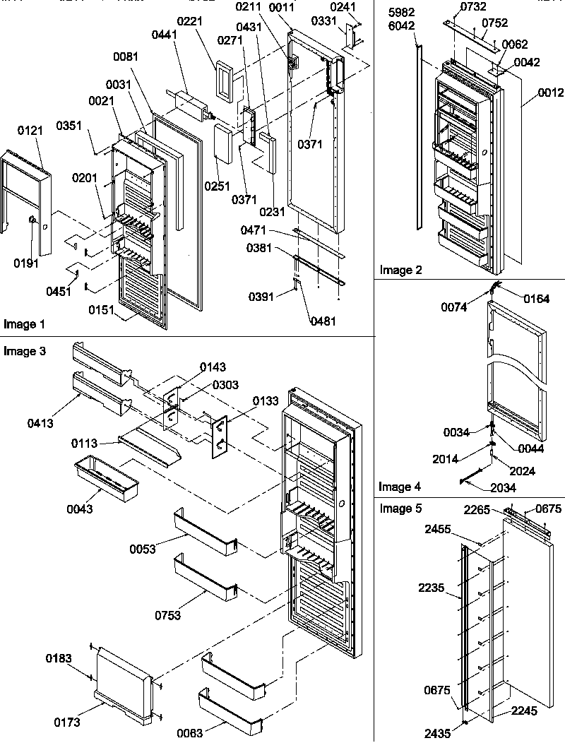 Amana SBDE20S4SW-P1190906WW refrigerator door diagram