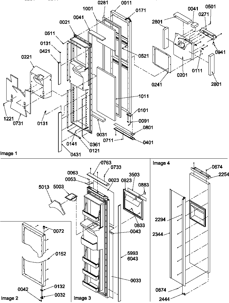 Amana SBDE20S4SW-P1190906WW freezer door diagram